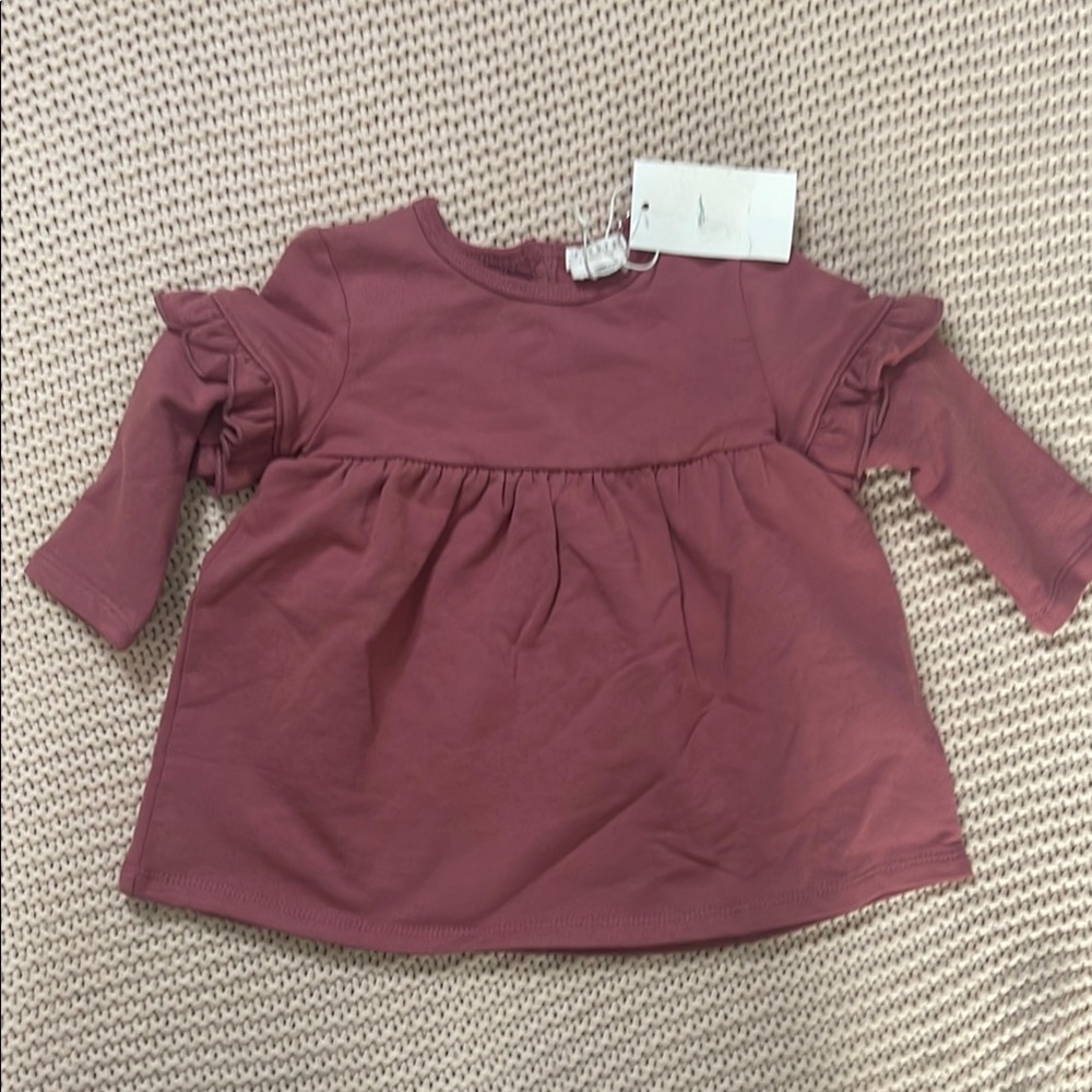 Kids Ruffled Mauve Dress